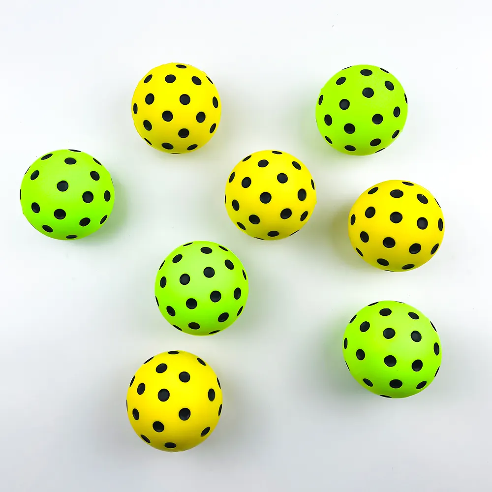 PU foam silent pickleball for low-noise practice