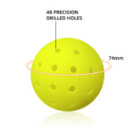 48-hole seamless PE outdoor pickleball